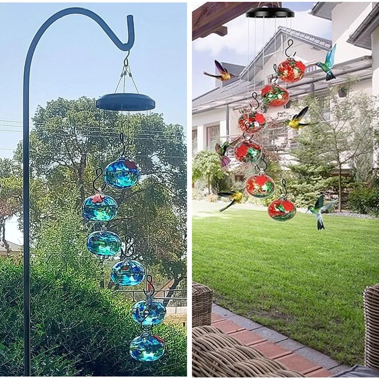 🔥2024 Hot Sale- 50% OFF🔥Charming Wind Chimes Hummingbird feeders