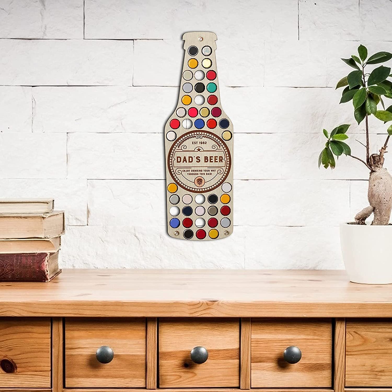 🎁The Best Father's Day Gift🎁 - Beer cap bottle shape wall hanging