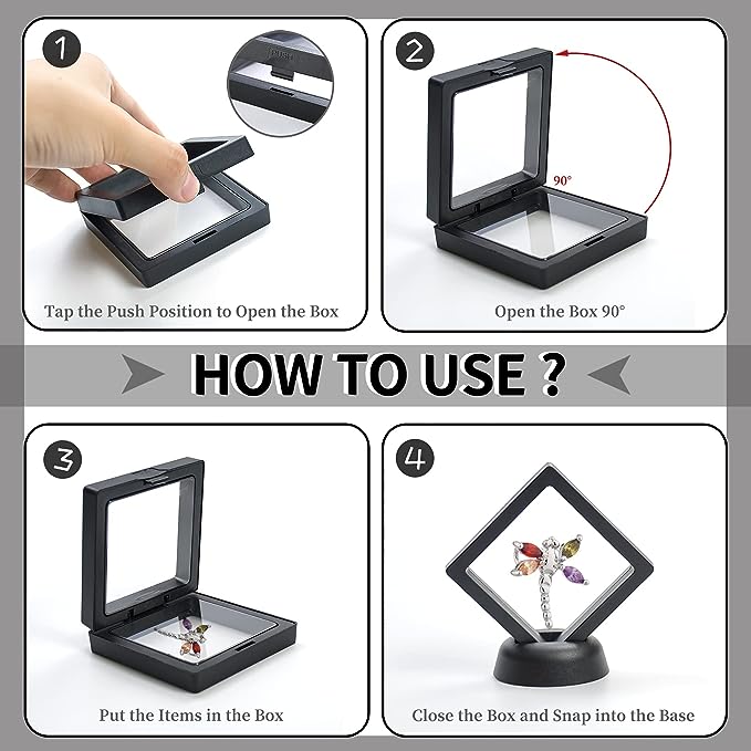 Display Boxes - 3D Floating Display Frame Holder Box
