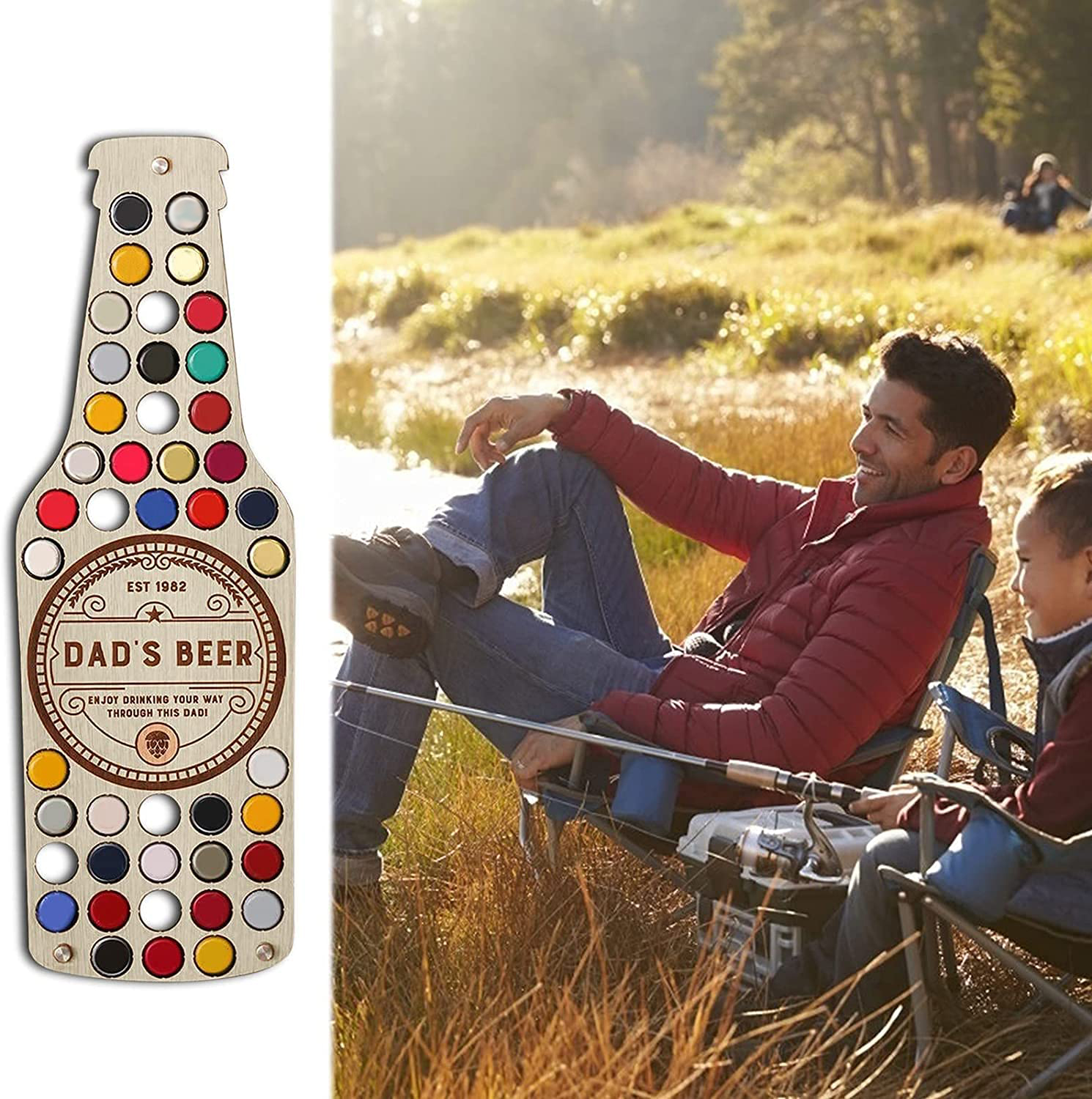 🎁The Best Father's Day Gift🎁 - Beer cap bottle shape wall hanging