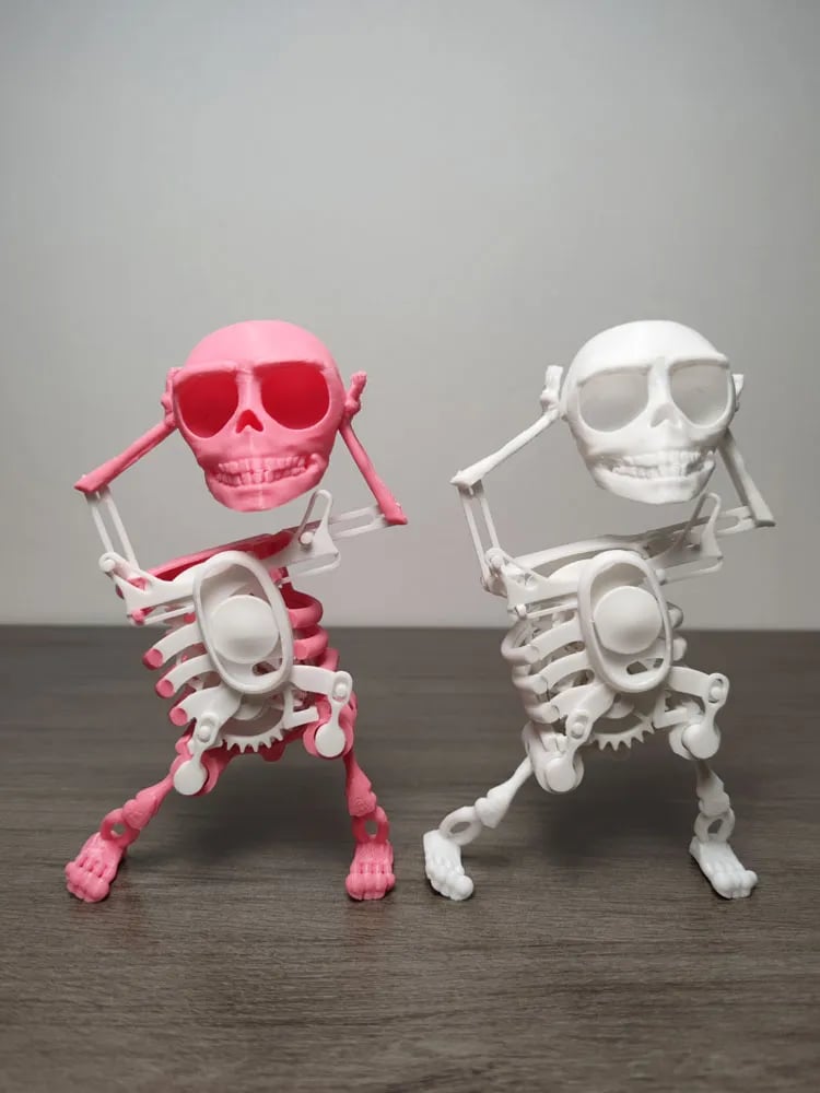 3D Printed Dancing Skull Toy