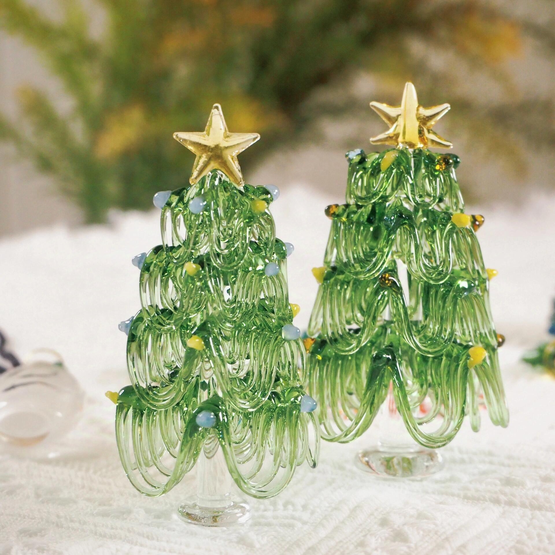 🔥HOT SALE 49% OFF🔥 Handcrafted Glass Christmas Tree🎄