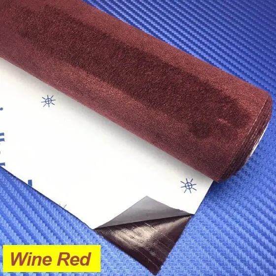 Microfiber Suede Fabric self Adhesive car Wrapping Film Imitation Leat