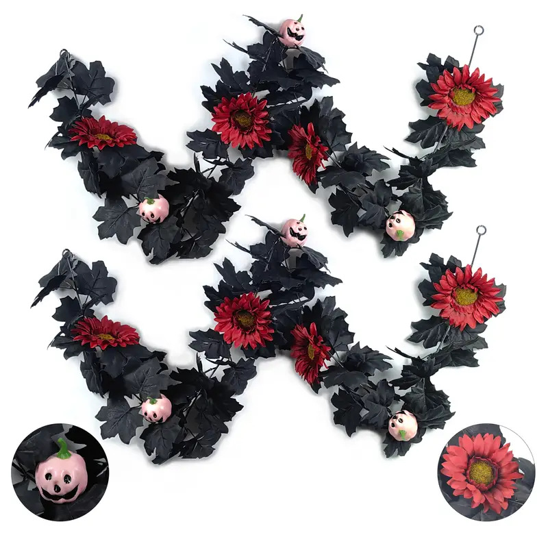 🍁Special Fall Sale 50% OFF-Fall Wreath with Pumpkin Maple Leaves🎃