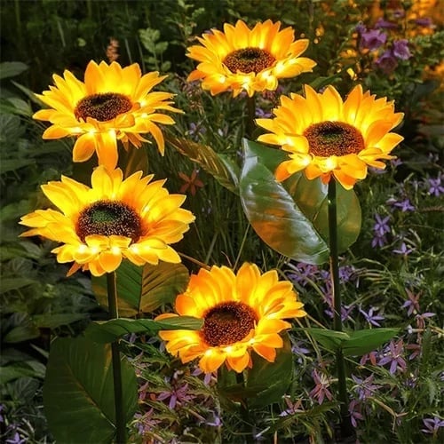 🌻2025 Spring Hot Sale🔥🔥Waterproof Solar Sunflower Light