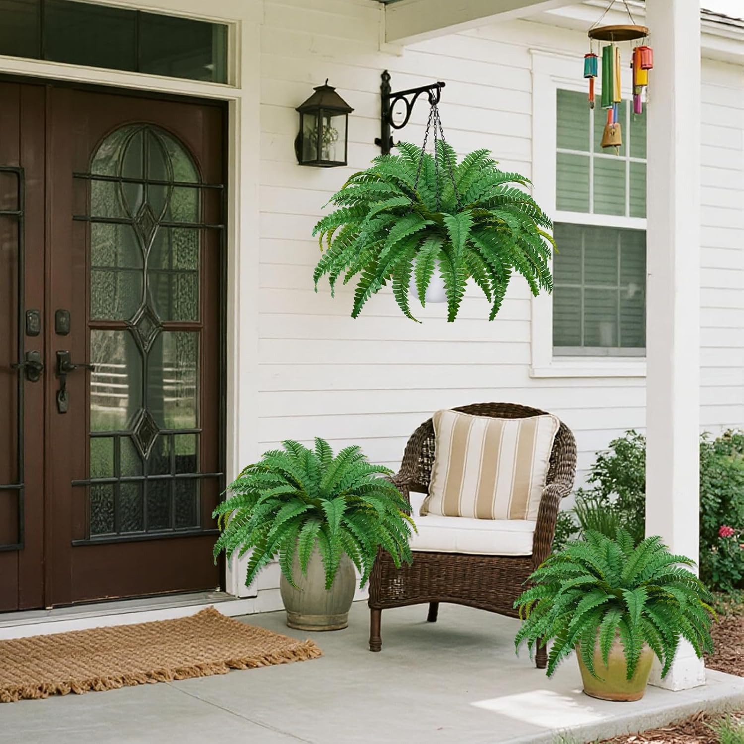 💥2025 New Upgrade Hot Sales🌱UV Resistant Artificial Boston Ferns Hanging Plants