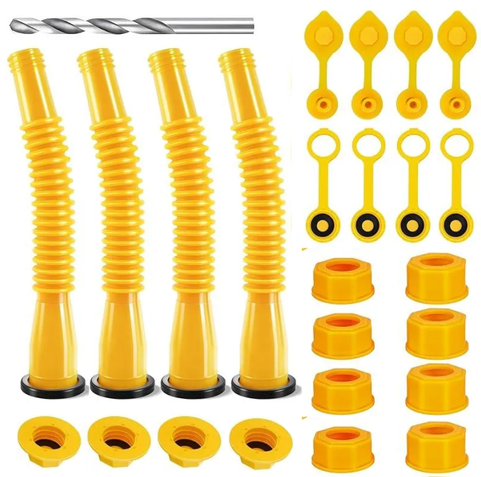 🔥BUY 2 GET 2 FREE🔥Upgraded Replacement Gas Can Spout with Flexible Nozzle, Fit for Most 1/2/5/10 Gal Can