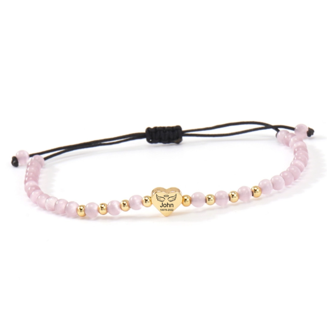 Custom Son's Name And Year Memorial Bracelet