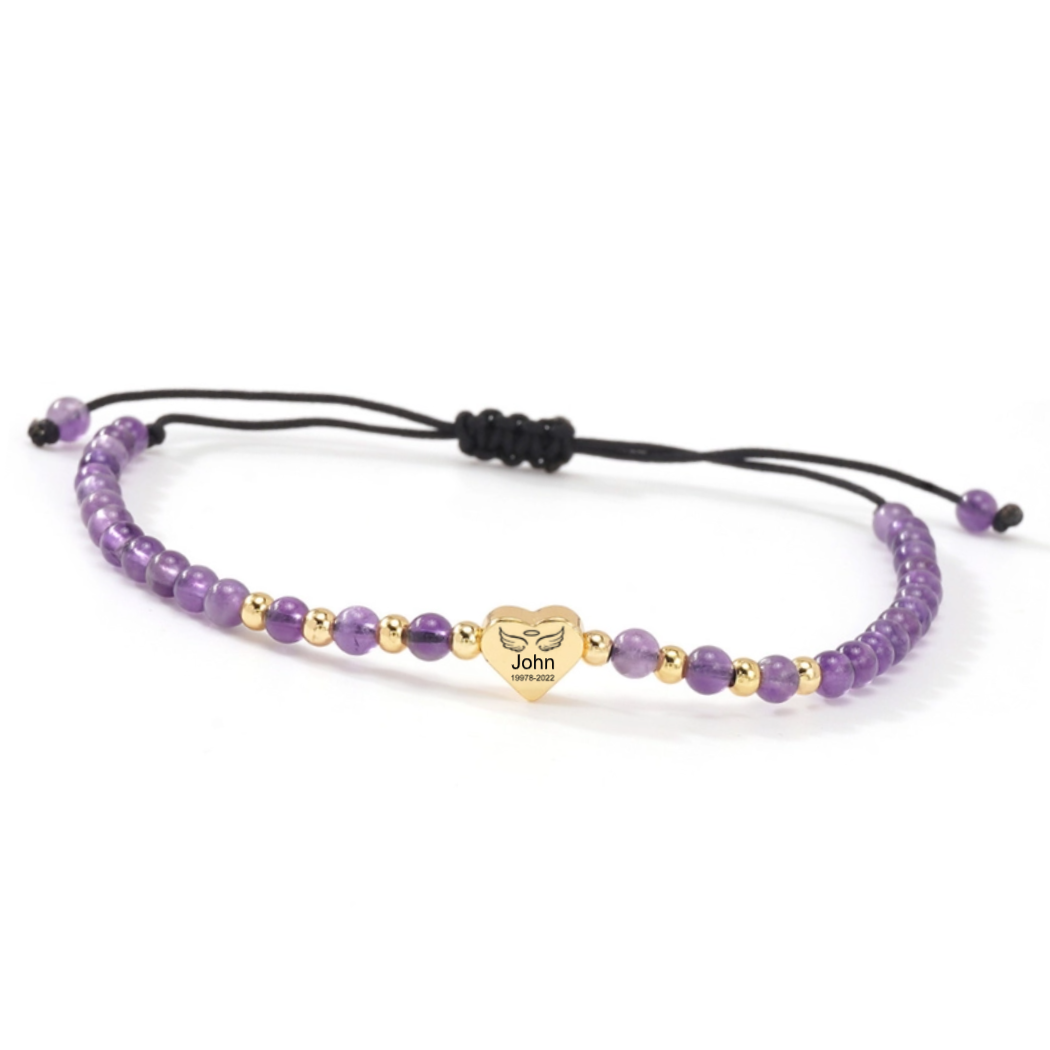 Custom Son's Name And Year Memorial Bracelet