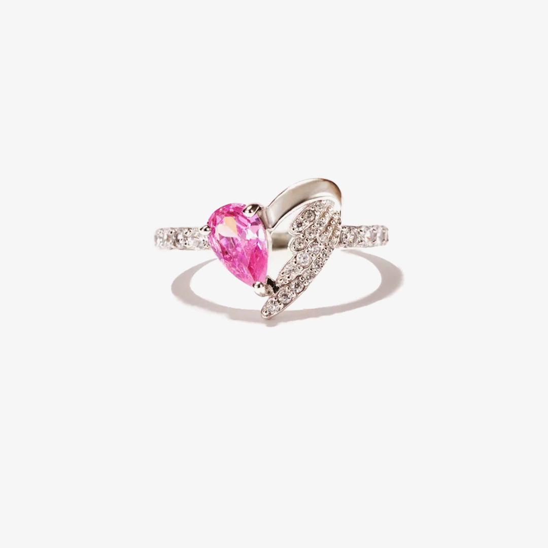 For Memorial - MISSING YOU ALWAYS Heart Wings Ring
