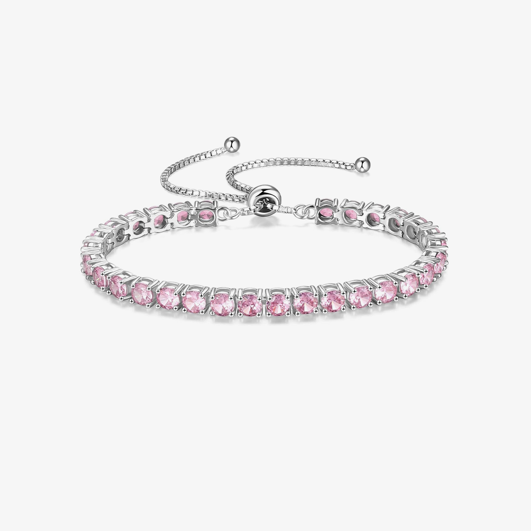 Breast Cancer Awareness Pink diamond bracelet