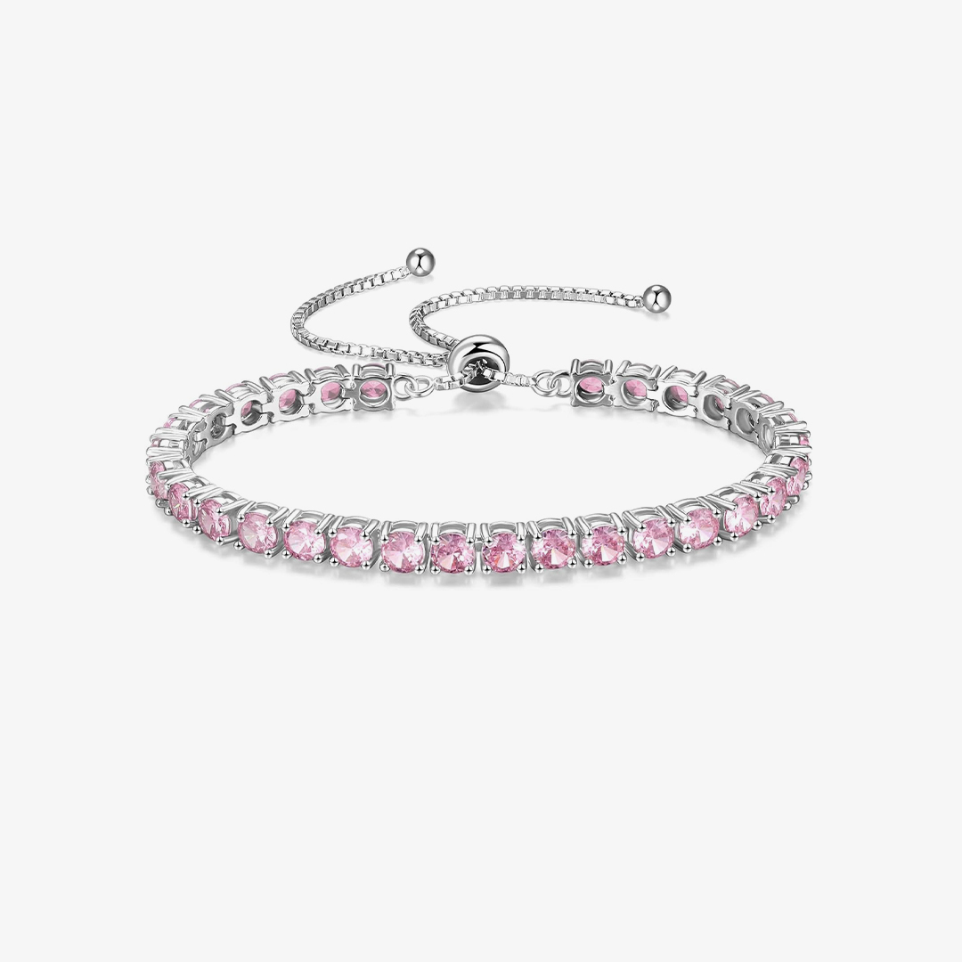 Breast Cancer Awareness Pink diamond bracelet