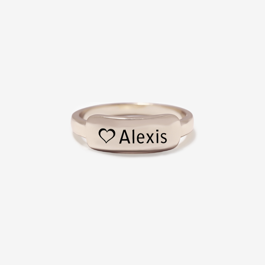 I am a mother to a son with wings- Love name customized horizontal ring