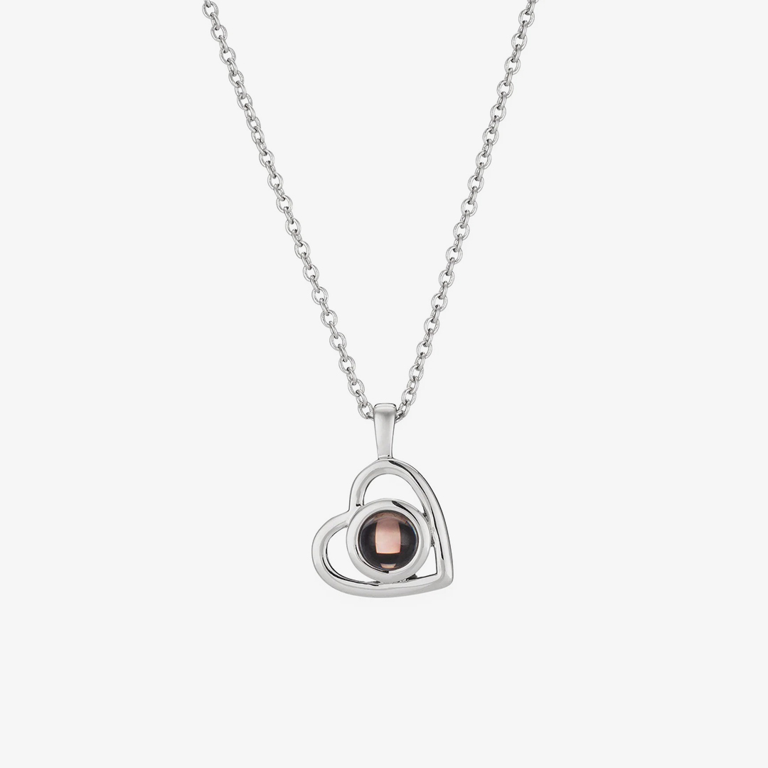 Personalized Heart Photo Necklace