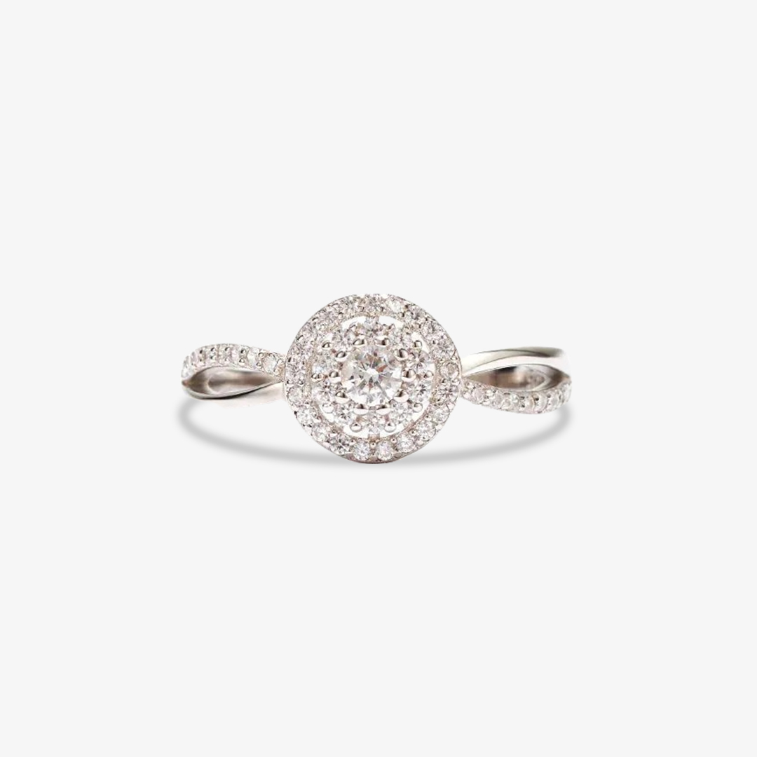 A self-reminder -Round Diamond Infinity Ring