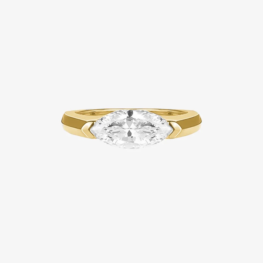 A self-reminder You are still enough Oval Inlaid Diamond Ring