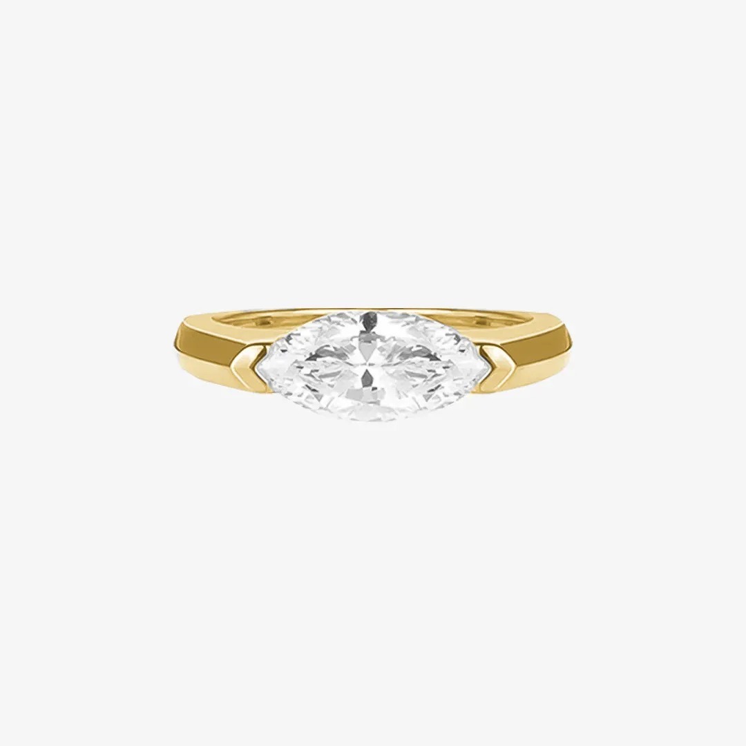 A self-reminder You are still enough Oval Inlaid Diamond Ring