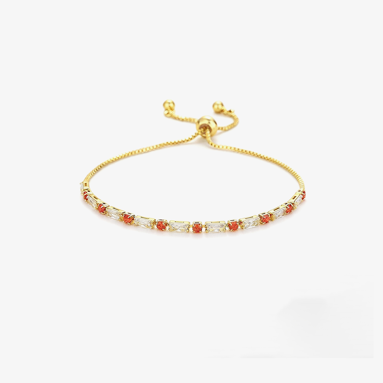 Multiple Sclerosis Awareness Orange Polka Dot Bar Bracelet