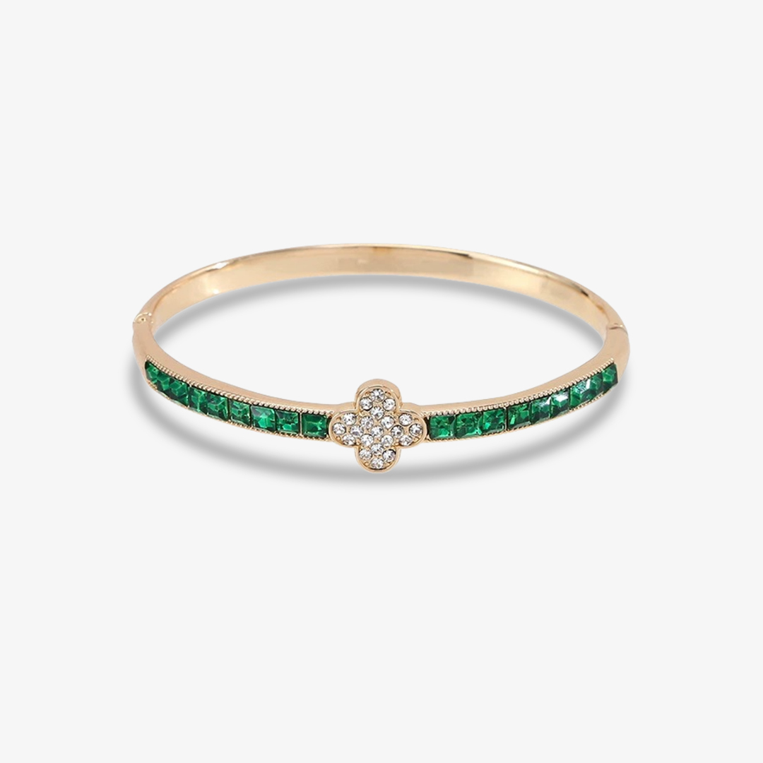 To my daughter-four-leaf clover diamond bracelet