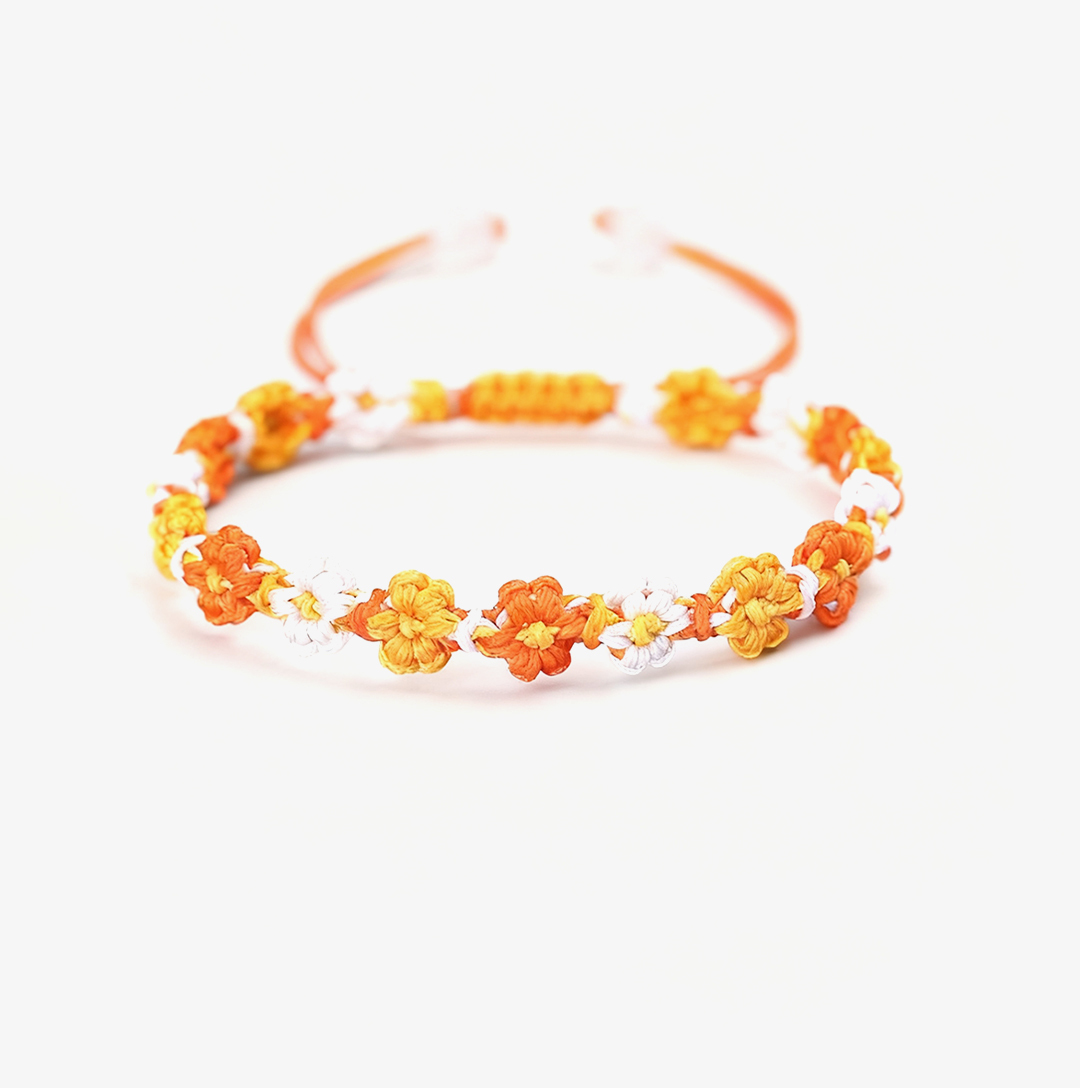 For memorial-Daisy Braided Bracelet