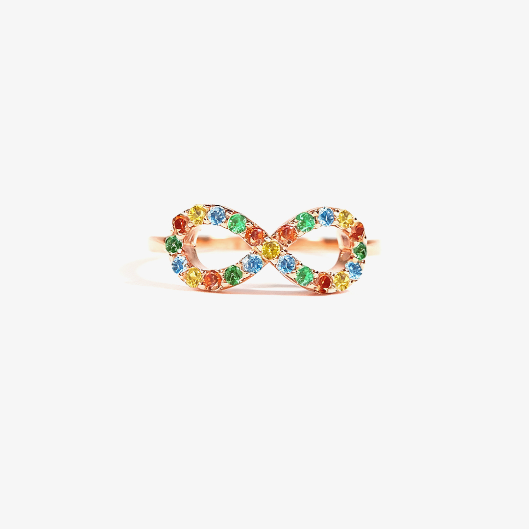 Autism Awareness-Colored diamond rings
