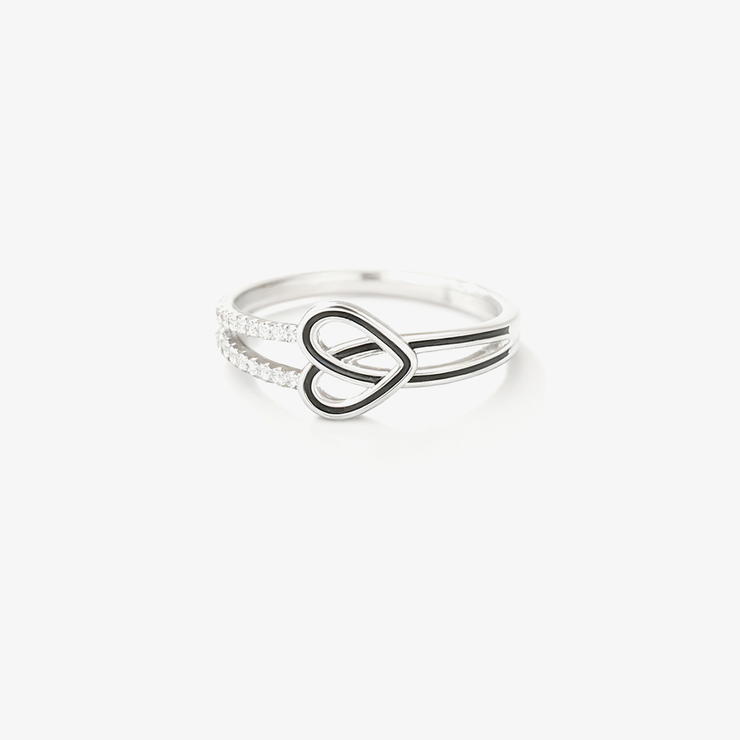 Melanoma & Skin Cancer Awareness Black Stone Ring