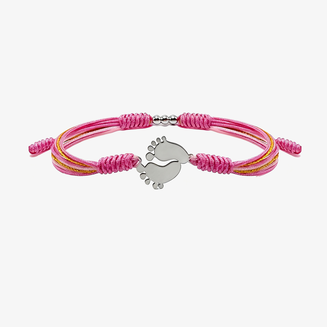 For Memorial - Mama of an Angel Braided ankle bracelet