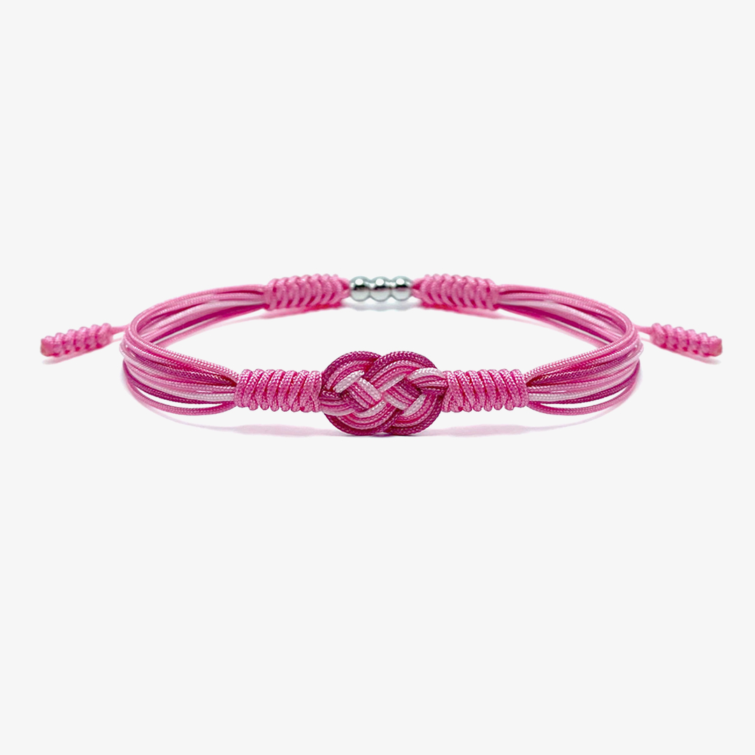 Breast Cancer Awareness-Support the fighters Pink knot bracelet