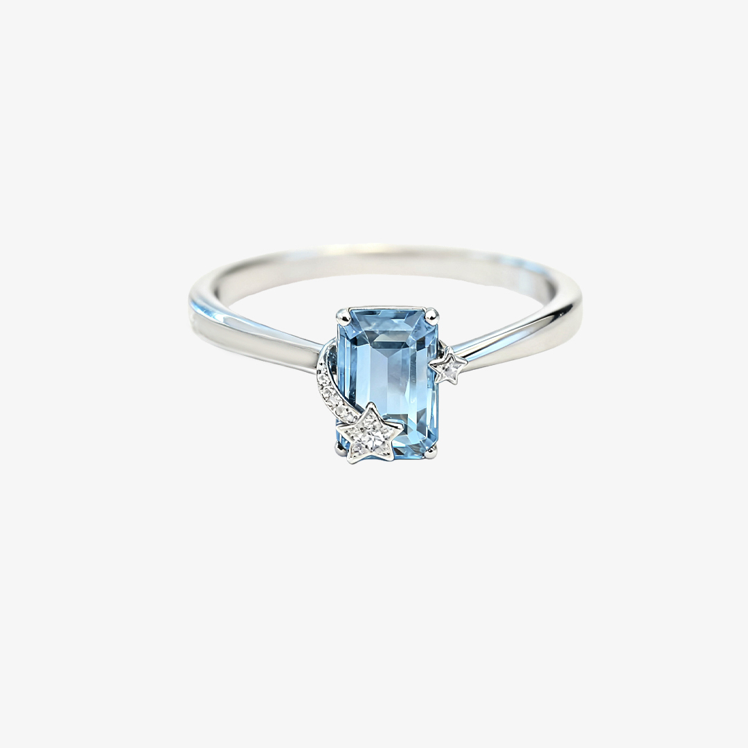 To my bonus daughter-Lucky Aquamarine Ring