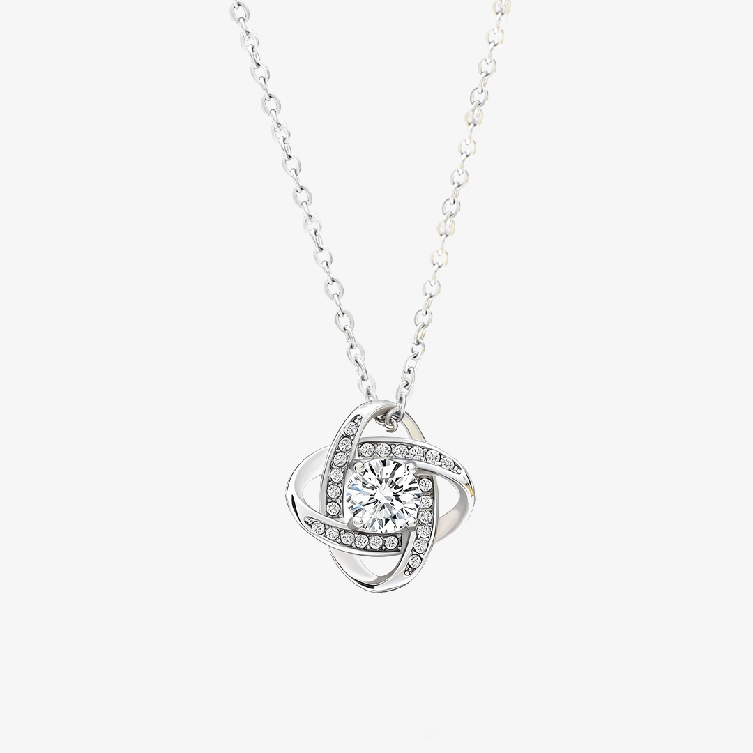 To My Daughter-in-Heart– Always Here for You Love Knot Necklace