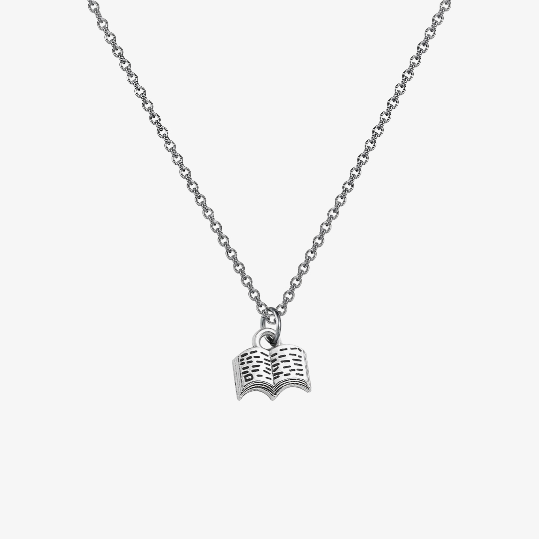 Open Book Necklace