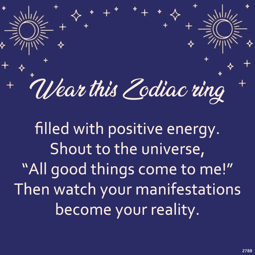 Zodiac Thin Ring