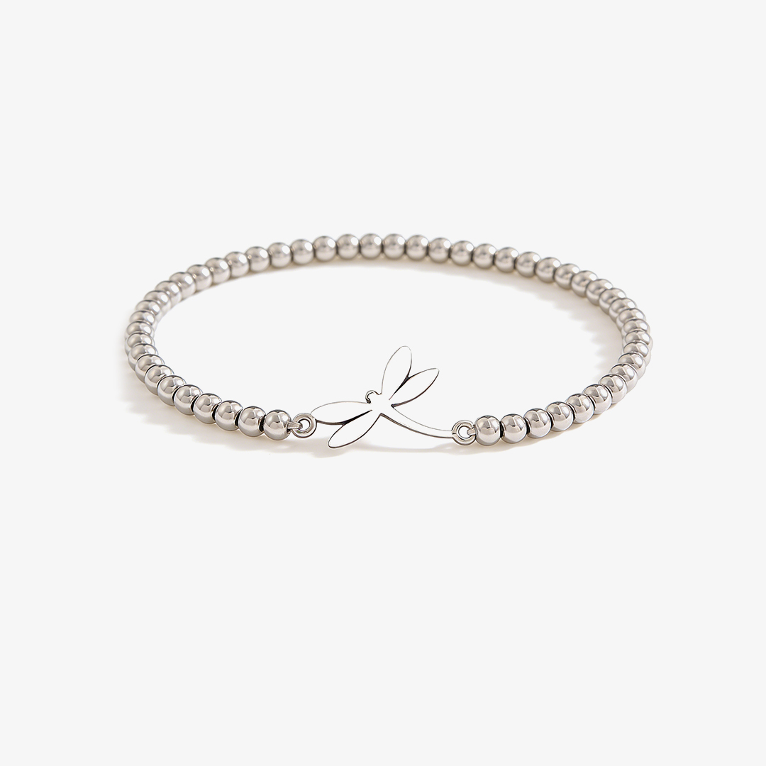 For Memory – Dragonfly Beaded Bracelet