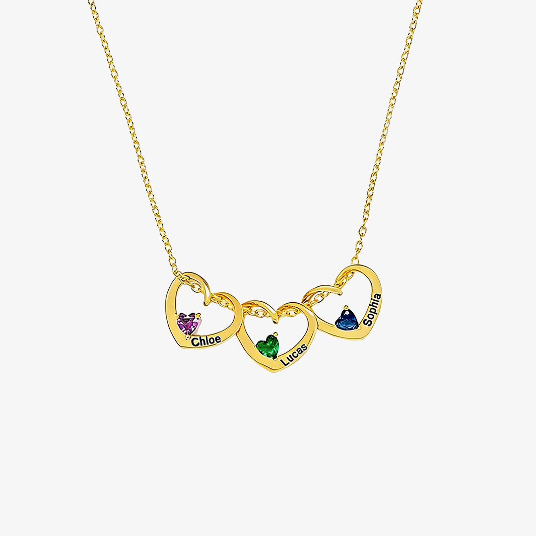 For Mother - Families Keepsakes Name Birthstone Custom Necklace