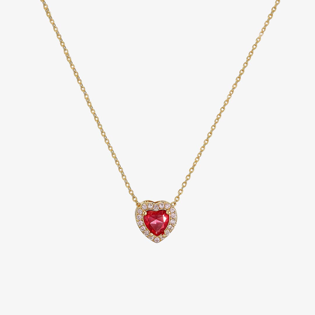 World Hemophilia Day-Red Diamond Necklace