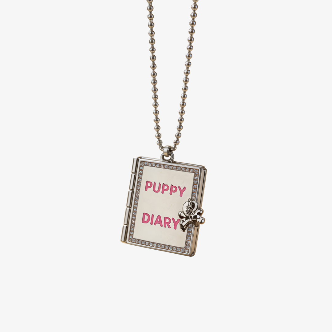 For Memorial-Puppy Diary Unboxing Necklace
