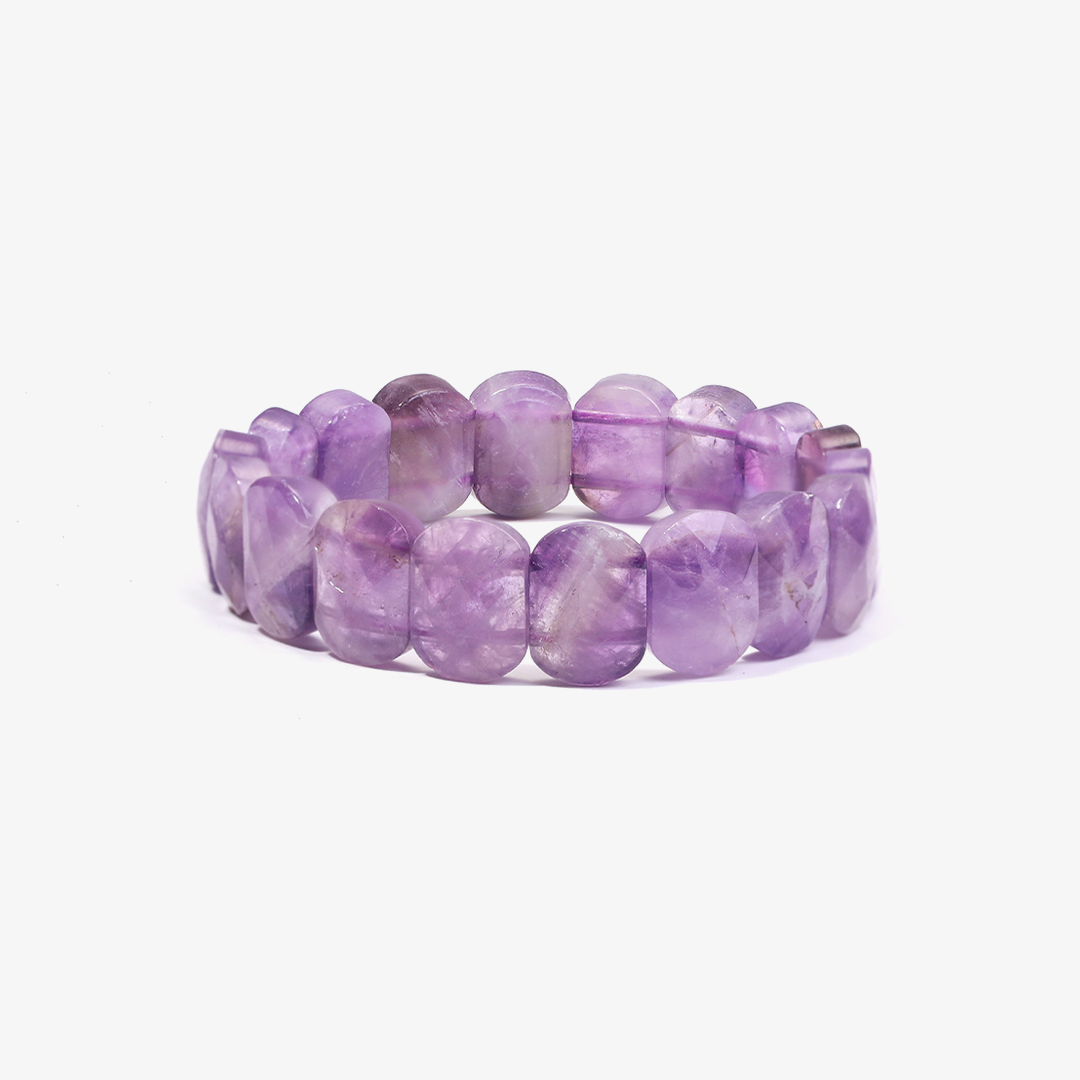 Inner Calm-Amethyst Cube Bracelet