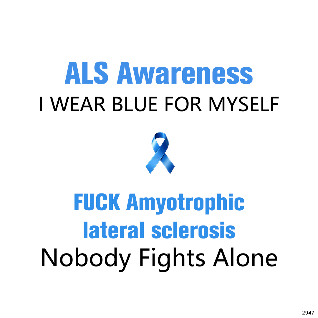 ALS Awareness-Four Gradient Blue Gemstone Ring
