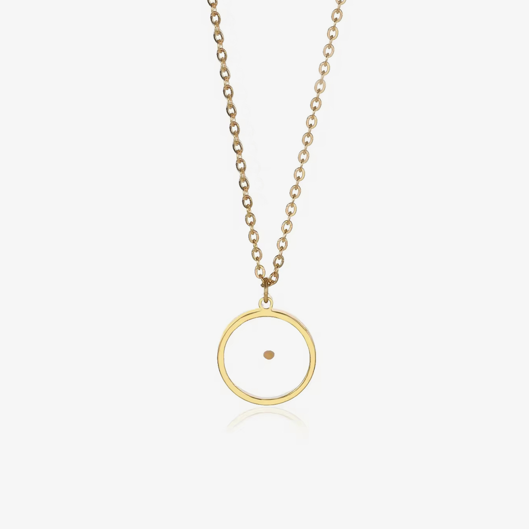 Miscarriage gift, round pendant necklace for mother, comfort memorial loss female sympathy inspirational jewelry