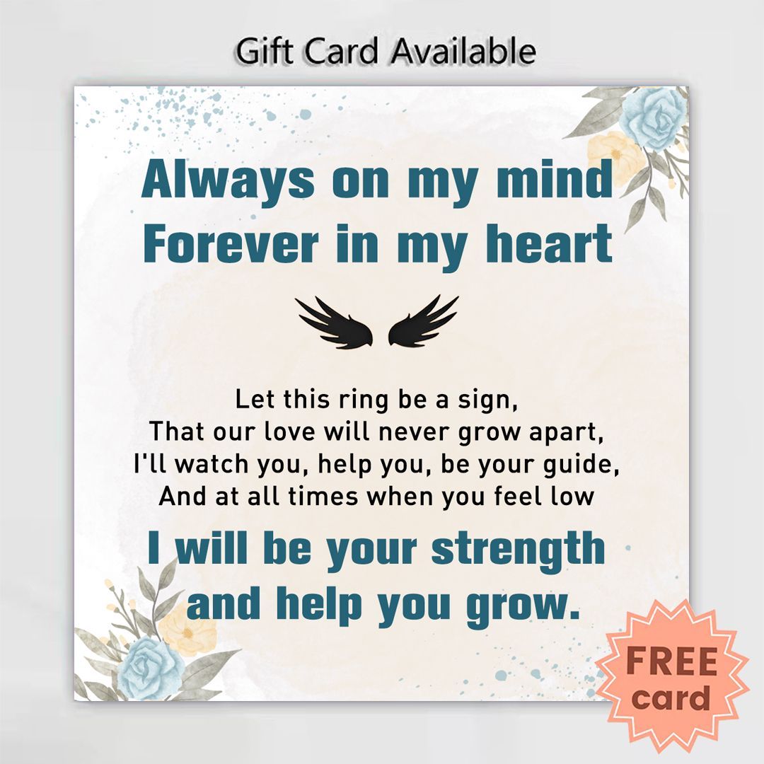 S925 Forever In My Heart Tiny Heart With Wings Ring