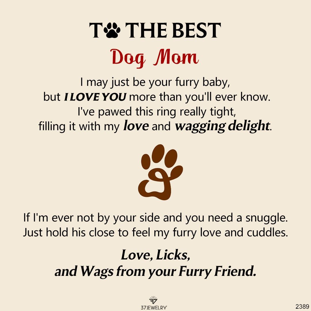 FOR MEMORIAL - Four Legged Angel Paw Ring