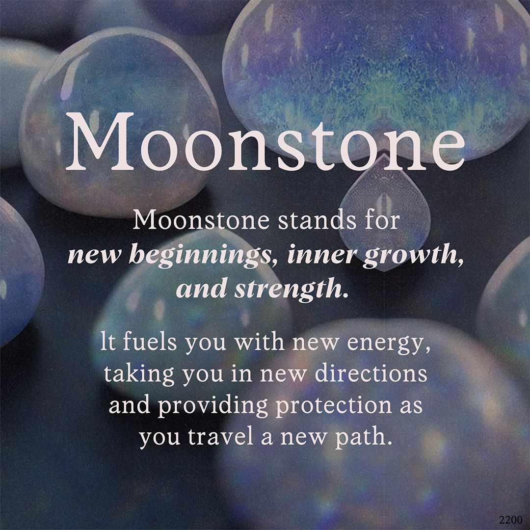 S925 New Beginnings Triangle Moonstone Necklace