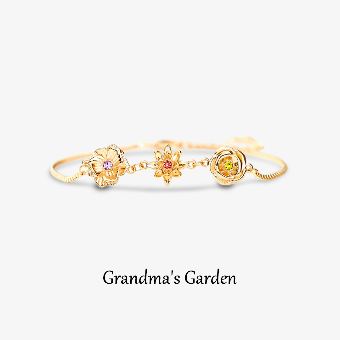 For Mother- 1-10 Three-Dimensional Birth Flowers Bracelet