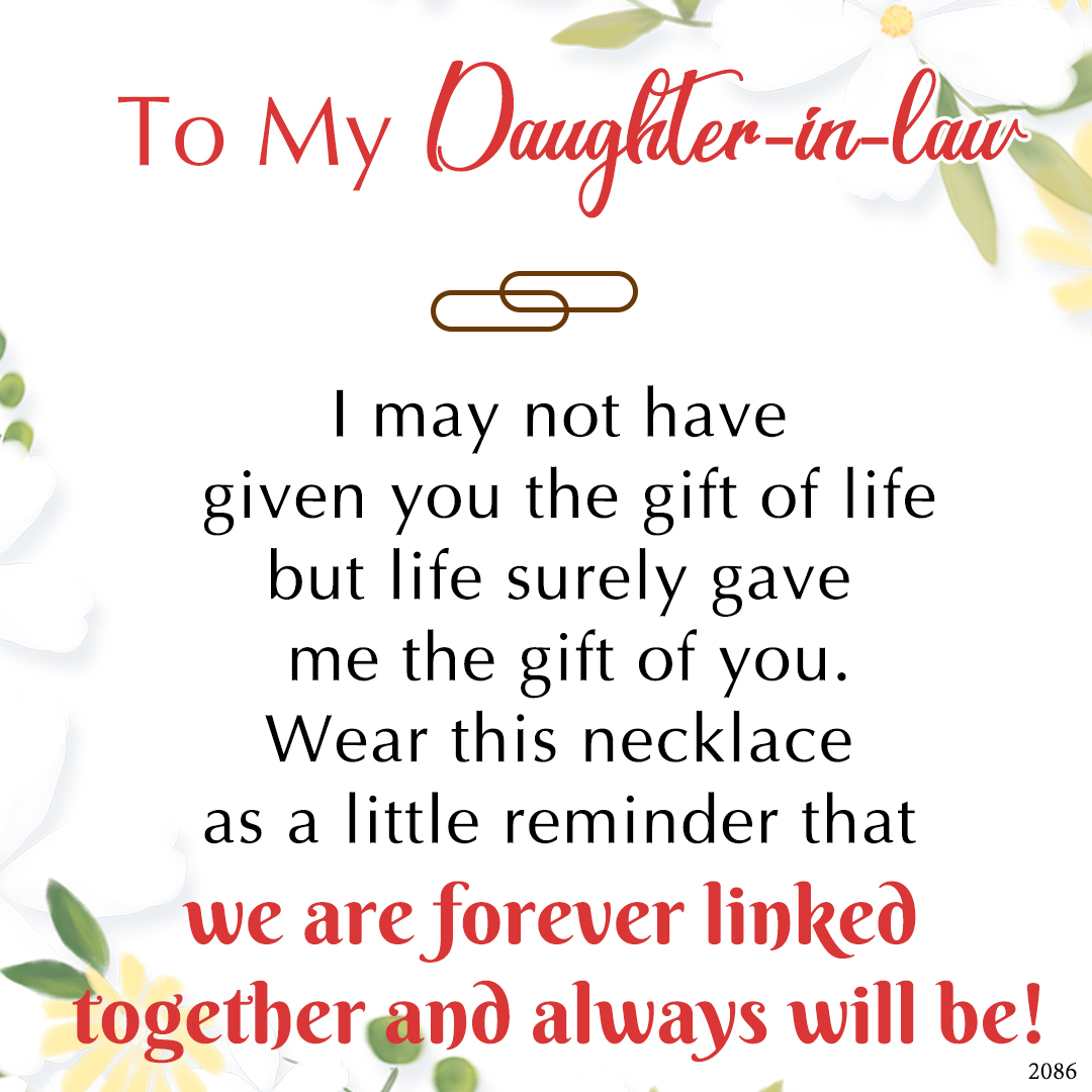 For Daughter-in-Law - S925 We Are Forever Linked Together Interlocking Circle Necklace