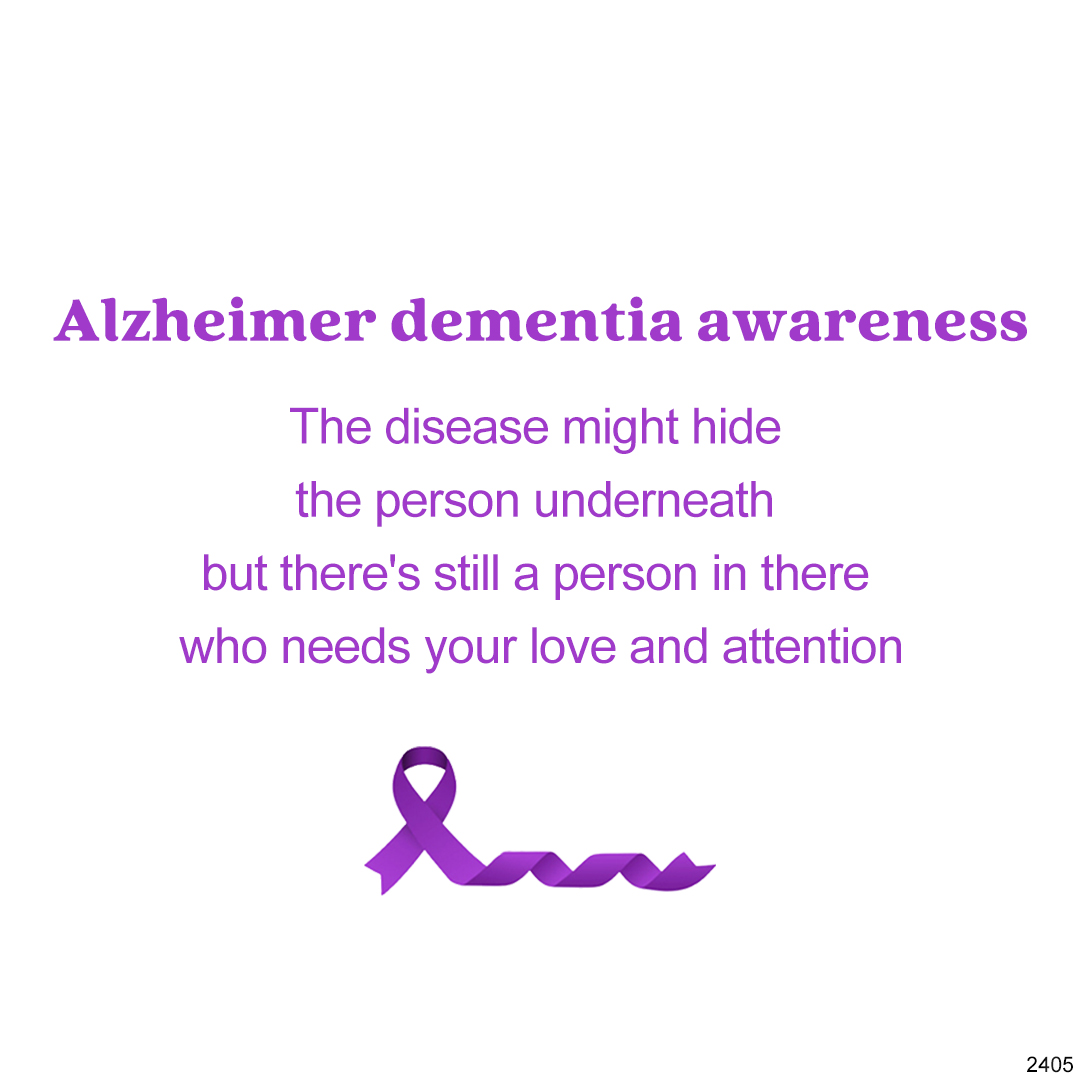 Alzheimer Dementia Awareness Circle Ring