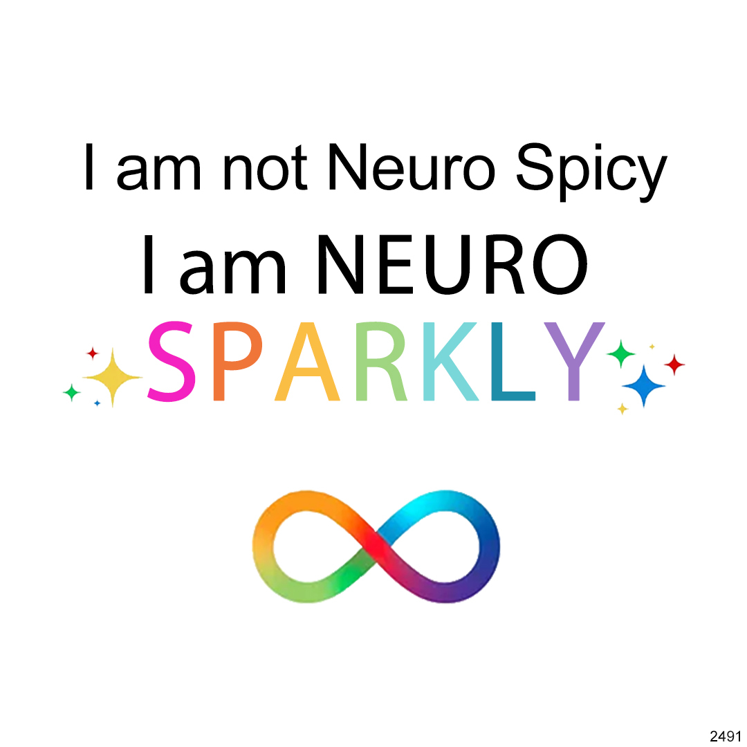 S925 I am Neuro Sparkly Double Layered Infinity Ring