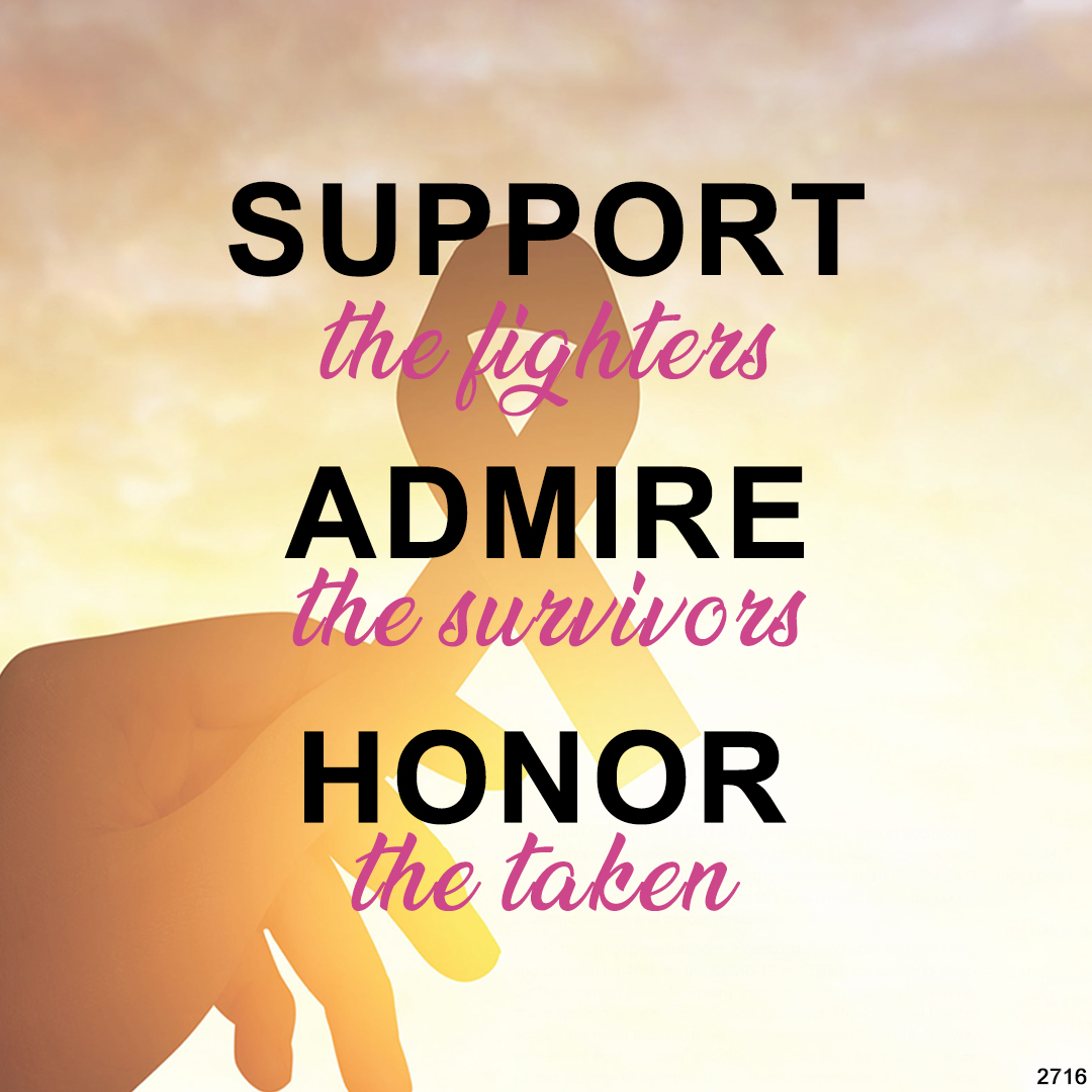 Breast Cancer Awareness-Support the fighters Thin ribbon ring