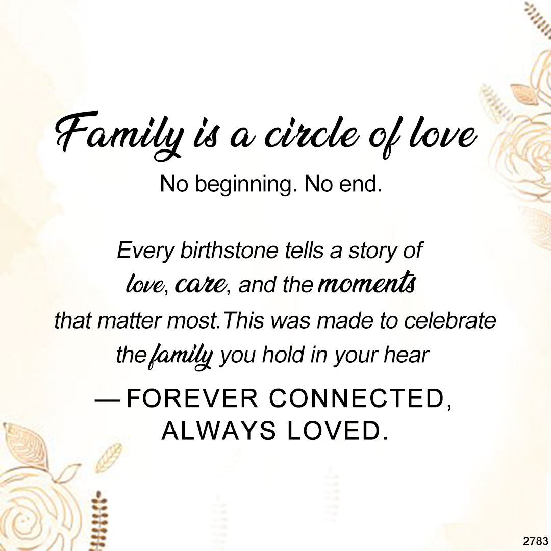 For Mom/Grandma - Customized 1-10 Family Birthstones Reunion Circle Women Ring