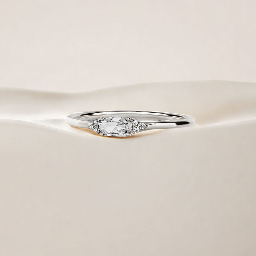 A self-reminder You are still enough-Diamond thin ring