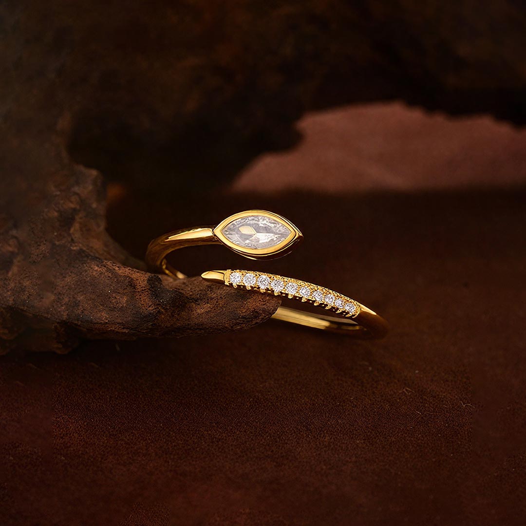 It is ok to not be ok-Marquise open ring